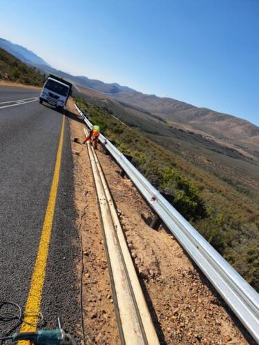 Removal of old Guardrails  Installaion of new Guardrails - Uniondale, Western Cape 5